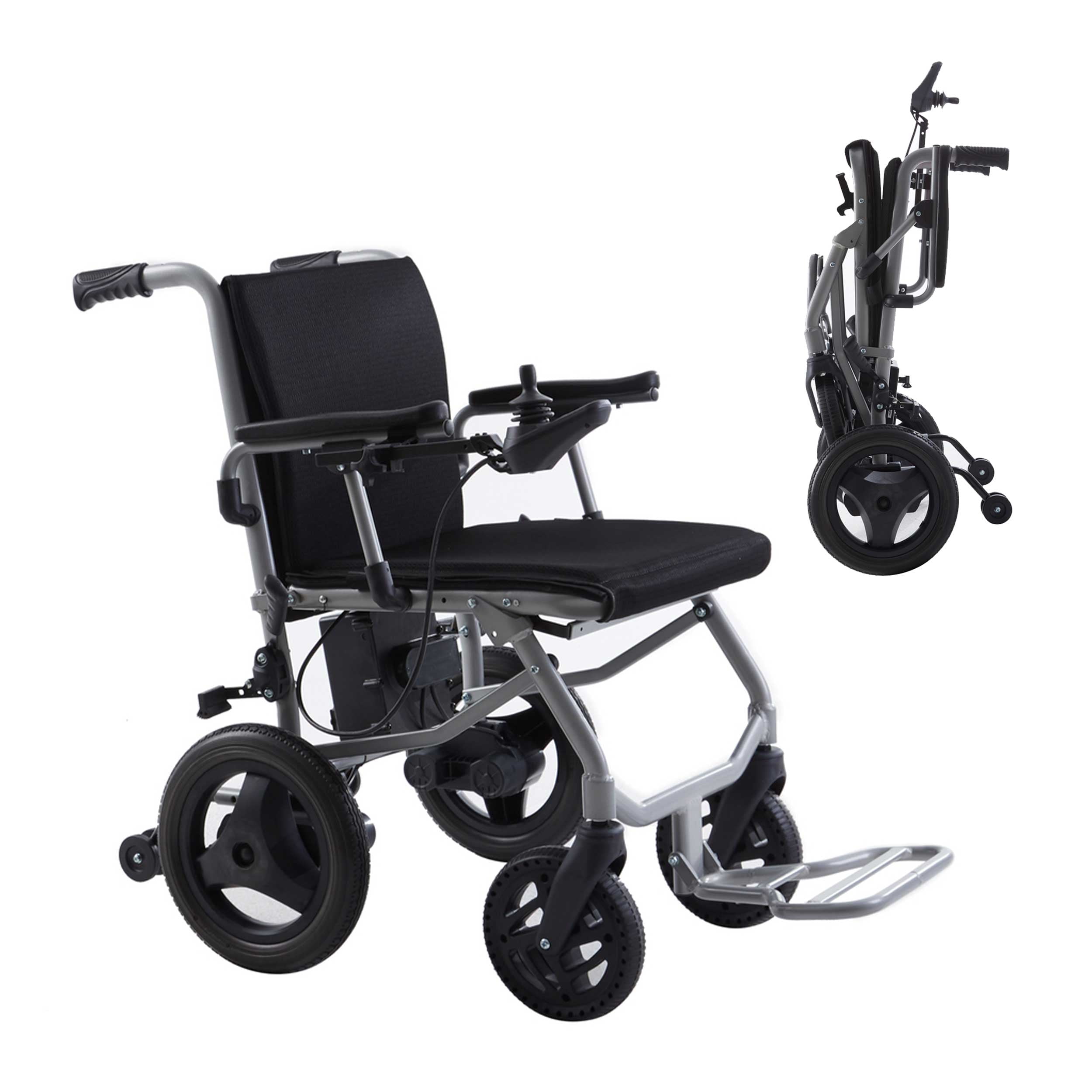 Rubicon Lightest, (only 30lbs) Foldable Electric Wheelchair, Travel Size, User-Friendly.