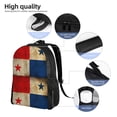 thumbnail image 4 of Grunge Retro Panama Flag Backpack Travel Bag For Men Women Lightweight Back Pack With Laptop Compartmen, 4 of 7