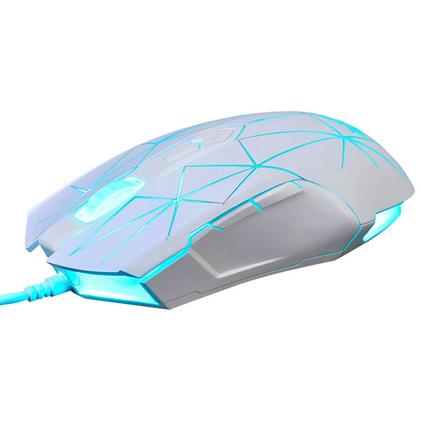 RGB Backlit Gaming Wired Ergonomic Mice with 4 DPI Adjustable Level for PC Computer Mac STAR WHITE - Walmart.com