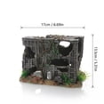 thumbnail image 2 of THOPBPRK European Ruined Castle Aquarium Decoration, Ancient Fortress Fish Tank Ornament for Underwater , Resin Castle Decor for Home Fish Tank Accessories, 2 of 6