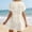 Beige, variant on Womens Crochet Swim Beach Cover Up Fashion Short Sleeve Swimsuits Cover Ups (White M)
