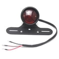 thumbnail image 1 of Luz trasera de freno roja redonda para Harley Cafe Racer Chopper Bobber (negro) Tmvgtek Accesorios para autos y motos, 1 of 6