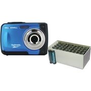 Bell + Howell WP10 Splash Waterproof Digital Camera with 12 Megapixels, Blue, Value Box of 50 AAA Batteries Included, As Seen on TV