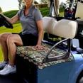 thumbnail image 3 of Renewold Universal Golf Cart Seat Cover Breathable Golf Cart Seat Blanket Year-Round Comfort Fit for Most 2-Seat Golf Cart, American Tribal Highland Cow Bohemian Flower, 3 of 5