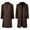 1-Brown, variant on 2025 Men Vintage Tailcoat Jacket Goth Long Steampunk Victorian Coat Renaissance Pirate Coats Medieval Jackets