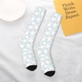 thumbnail image 6 of Bingfone Compression Socks for Women and Men Long Socks for Running Athletic Cycling Nurse-Rabbit And Star, 6 of 8