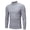 Gray, variant on Snorda Men's Standard Slim-fit Long-Sleeve T-Shirt - Solid Color Casual Comfortable Elastic Slim Mid-Collar Mens Long Sleeve T Shirts