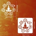 thumbnail image 3 of 1PC Chakra Symbols Stencil 11.8x11.8 inch Painting Template Drawing Stencil, 3 of 9