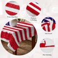 thumbnail image 5 of American Flag Table Cloth Waterproof Tablecloths, Retro Rustic Stars And Stripes US Flag Tablecloth Dining Table Cover for Kitchen Party Tabletop Outdoor, Square Tablecloth 60x60 Inch, 5 of 9