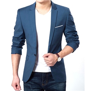 Topwoner Fashion Men Suit Jacket Casaco Terno Masculino Blazer Cardigan Jaqueta Wedding Suits Jackets - image 1 of 6