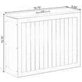 thumbnail image 6 of Wooden White Finish Storage Box with Cover, Small Storage Laundry Hamper, 6 of 6
