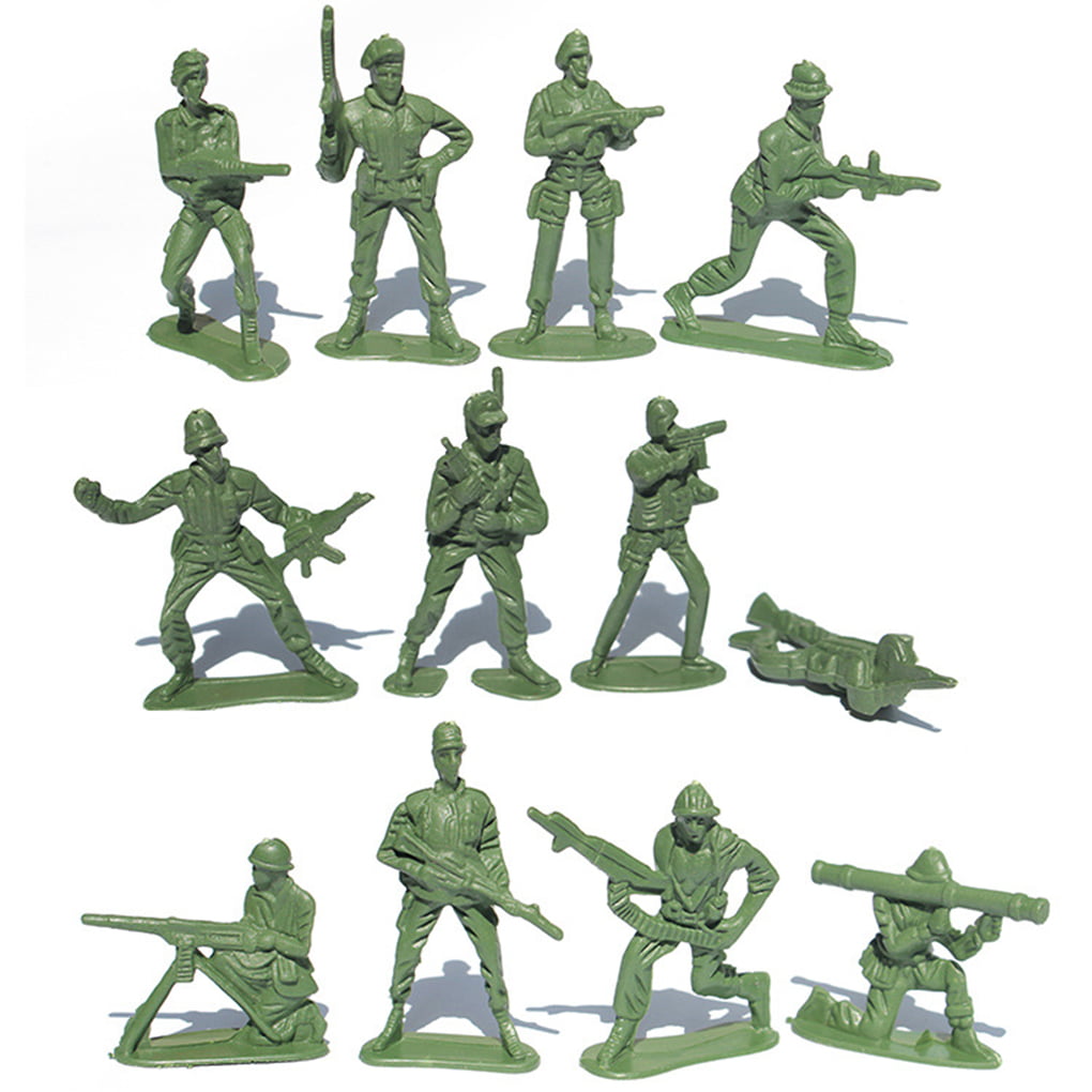 4cm Action Figures Army Men Soldier Military Playset with Vehicles 500pcs 