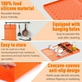 thumbnail image 6 of Silicone Grill Mat, Griddle Tools Mat for Blackstone, Spatula Grill Mat with Drip Pad for Kitchen, Cooking, Countertop, BBQ Caddy Utensils Holder Griddle Accessories for Blackstone, 6 of 7