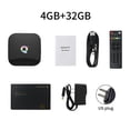 thumbnail image 1 of Quad Core TV Box 6k Reemplazo del receptor de televisión para Android 9.0 Media Player Set Top Box Enchufe de EE. UU. 4GB + 32GB Eigraketly EL000077-01B, 1 of 2