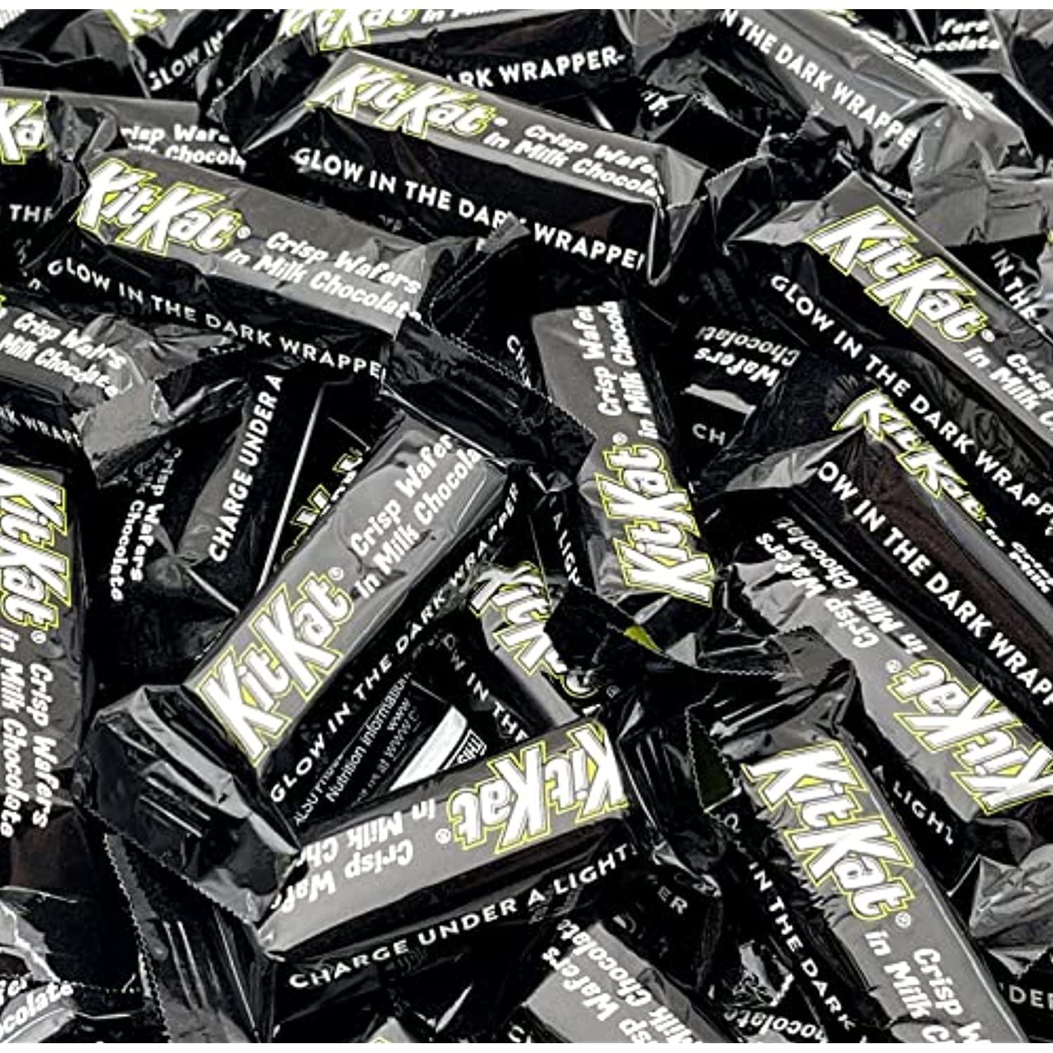 Crazyoutlet Kit Kat Crisp Wafers Milk Chocolate Miniature Bars, Glow In