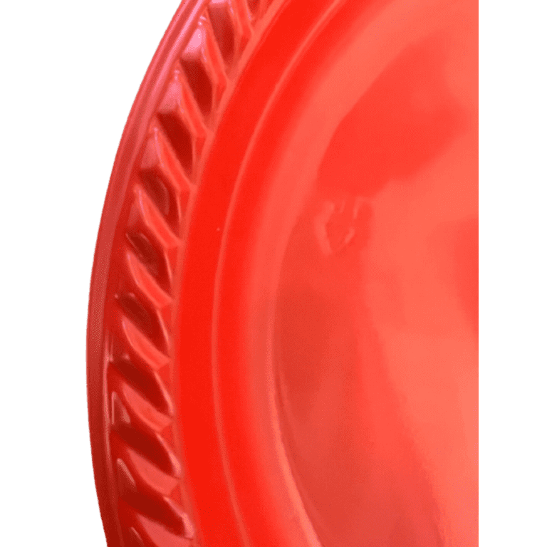 Nicole Fantani's Ideal Dining 10 Disposable Red Plastic plates Good to use  in Microwave, Bulk Stock for Restaurant, Hotel, Deli & Elegant Parties :  100 Count 