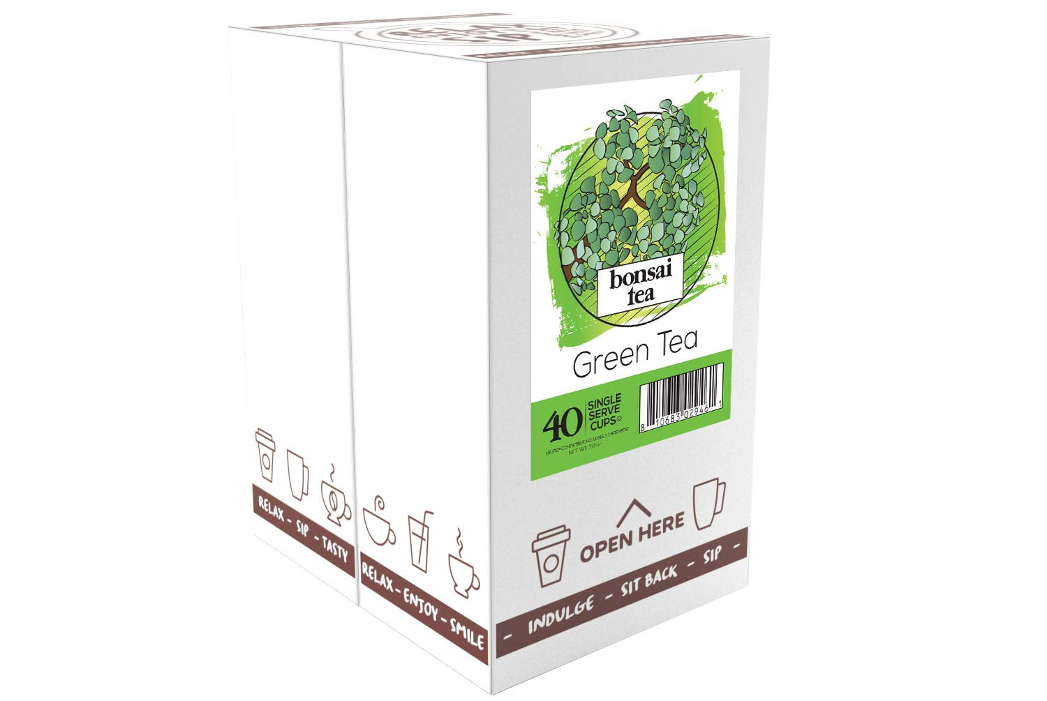 Bonsai Tea Co. Premium Green Tea Pods Easy Brew Green Tea Pods Compatible with tea pods Brewers, 40 Ct