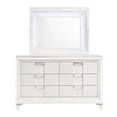 thumbnail image 5 of Pemberly Row Contemporary 6-Drawer Wood Dresser with Mirror in White, 5 of 9