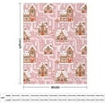 thumbnail image 2 of Gingerbread Houses Soft Throw Blanket Christmas Winter Village Lightweight Flannel Plush Fuzzy Blankets Gift for Women Kids Boys Teens 50X60 in, 2 of 6