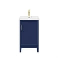 thumbnail image 2 of Water Creation 20 In. Integrated Ceramic Sink Top Bath Vanity in Monarch Blue, 2 of 7