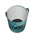 thumbnail image 3 of Fotbe Realistic Ocean Shark Laundry Basket with Handles, Waterproof Large Laundry Hamper, Wash Bag for Corner Dorm, Rolling Laundry Basket with Handles-Small, 3 of 8