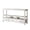 White, variant on IVV 57.9" Vintage Console Table, White MDF Entryway Sofa Table with 3 Drawers & Open Shelves, 200 lbs Load Bearing, for Foyer, Living Room, Home Office