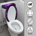 thumbnail image 3 of Yuyamidu Purple Rose Toilet Dust Cover Set of 2 Butterfly Toilet Tank Lid Cover with Elastic Edges Fits Most Round Elongated and Oblong Lids Soft Toilet Seat and Tank Lid Covers, 3 of 7