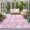 White, Pink, Rose, variant on Round Rugs 3Ft, Light Blue Coastal Round Area Rug Washable Indoor Throw Carpet, Nautical Starfish Coral Shell Summer Ocean Small Non Slip Circle Rug for Bedroom Living Room Home Decor Aesthetic