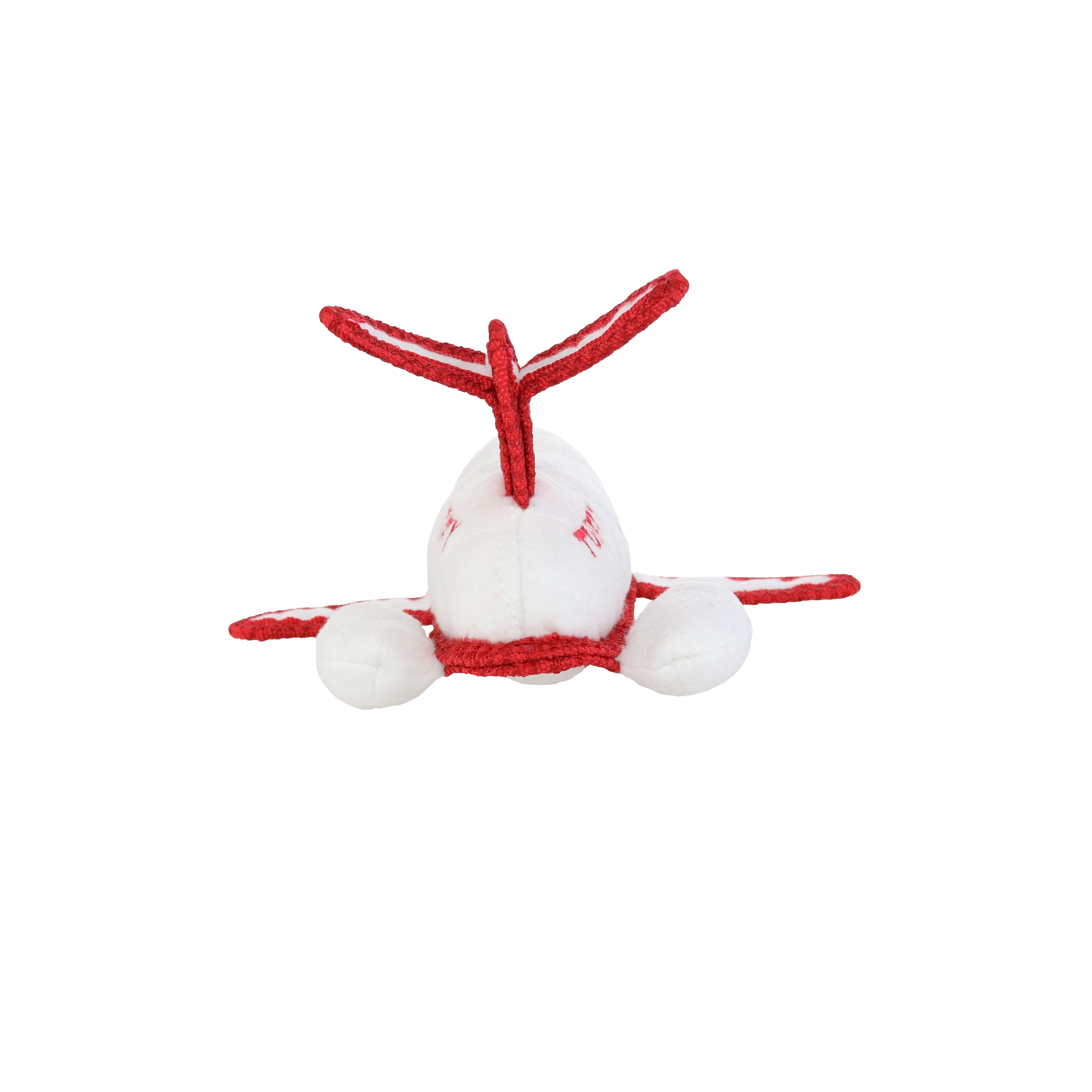Tuffy Transportation Airplane Durable Plush Squeaky Dog Toy, 2 Pack