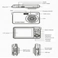 thumbnail image 3 of HD Digital Camera With LCD Screen Child Cameras Outdoor Anti-Shake Instant Photo Camera Rechargeable Photography Camcorder, 3 of 6