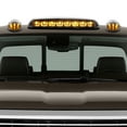 thumbnail image 2 of DNA Motoring For 02-07 Silverado Sierra 3Pcs Chrome Housing Yellow LED Cab Roof Running Light Lamps, 2 of 4