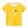 thumbnail image 2 of Qiopertar Haut à Manches Courtes Imprimé Col Rond Mignon Mode pour Enfants Garçons Filles en Solde à Moins de 5$ en Solde, 2 of 4
