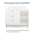 thumbnail image 6 of Delta Children Poppy 3 Drawer Dresser with Cubbies and Interlocking Drawers, Bianca White/Natural, 6 of 11