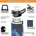 thumbnail image 3 of Motivational Water Bottle 32 oz with Straw, BPA Free Reusable Fitness Sport Bottle Perfect for Travel, School, Outdoors, and Gym An Orca, 3 of 6