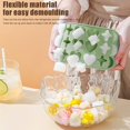 thumbnail image 3 of 18 Grids Silicone Ice Cube Trays, Creative Stars and Moon Heart Shape Ice Tray for Chilled Drinks, Whiskey, Stackable Plastic Ice Trays with Covers (Blue), 3 of 12