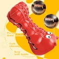 thumbnail image 2 of Rmolitty Squeaky Dog Toys for Aggressive Chewers, Hippo, Natural Rubber Red, 2 of 6