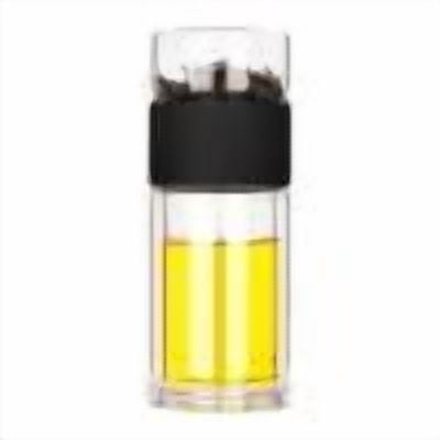 PEONAVET Vacuum Flask Tea Infuser Tea Infuser With Tea Filter Glass Tea Infuser Bottle Portable Tea Separator Tea Cup Double Glass Tea Infuser Bottle