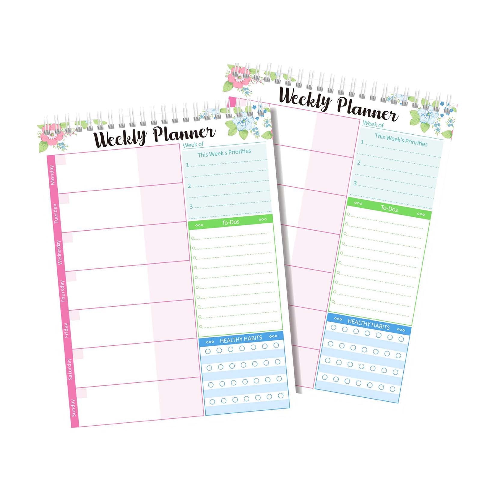 Vaidha Planificateur Hebdomadaire Bloc-Notes Liste de Tâches avec