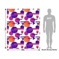 thumbnail image 3 of Rwraps Purple Abstract White Cosmopolitan Matte Vinyl Film Wrap 59in x 3ft Vinyl Vehicle Car Film, 3 of 9