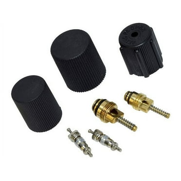 A/C System Valve Core and Cap Kit - Compatible with 2000 - 2012 Ford Taurus 2001 2002 2003 2004 2005 2006 2007 2008 2009 2010 2011