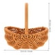 thumbnail image 4 of Cesta de almacenamiento tejida, cesta de flores tejida con arreglo floral, cesta pequeña con asa, 4 of 6