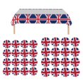 thumbnail image 2 of Suministros para fiestas con la bandera británica del Reino Unidoplatos de la Unión Británica (paquete de 16 de 7 pulgadas) Tmvgtek Para estrenar, 2 of 5