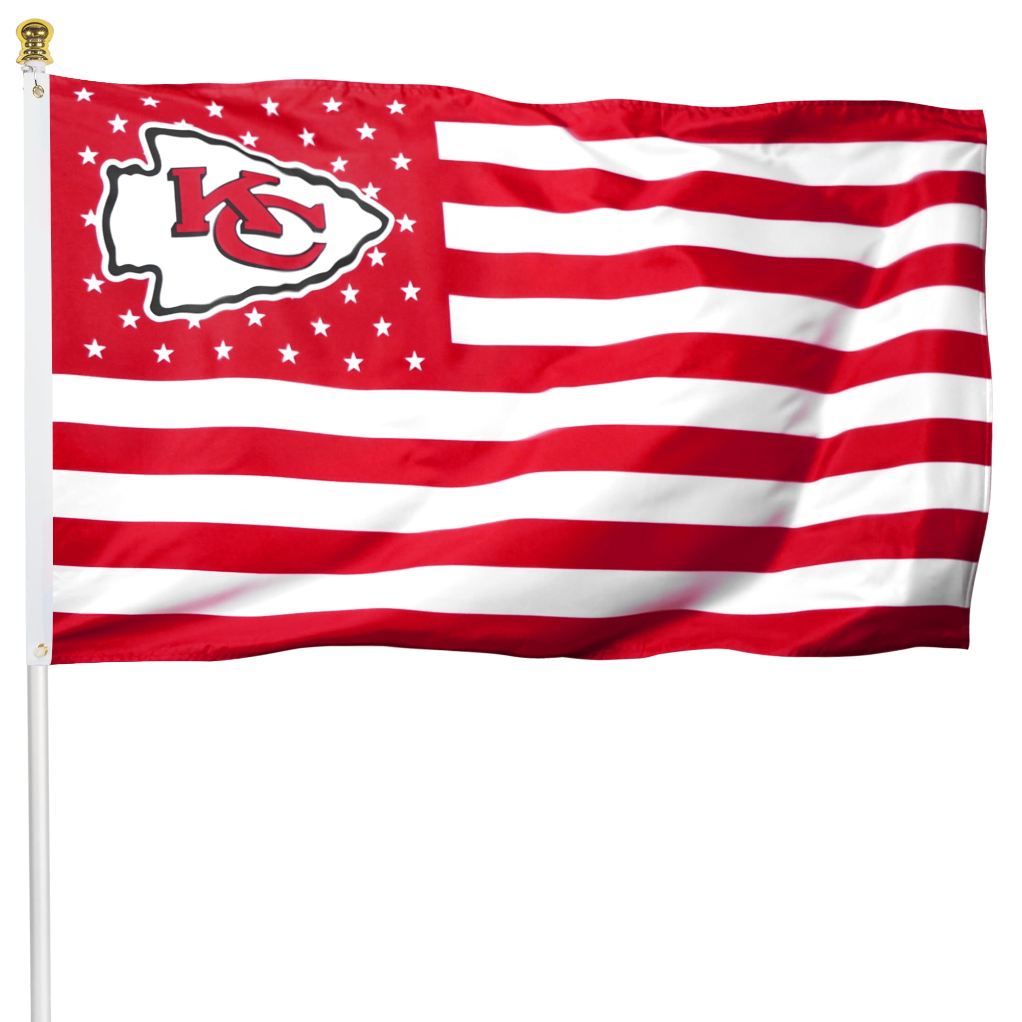 DFLIVE Fans Premium Flag for Kansas City Football Team 150D Thick