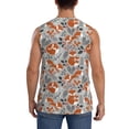 thumbnail image 4 of Fotbe Vintage Blue Fox Family A Men's Camiseta sin Mangas Estampada para Hombres, Playera Casual para Gimnasio, Entrenamiento, Playa-X-Large, 4 of 7