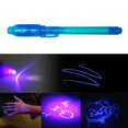 thumbnail image 3 of 1 bolígrafo de tinta invisible 2 en luz luminosa UV niños dibujo bolígrafos mágicos azul JShteea  El nuevo, 3 of 8