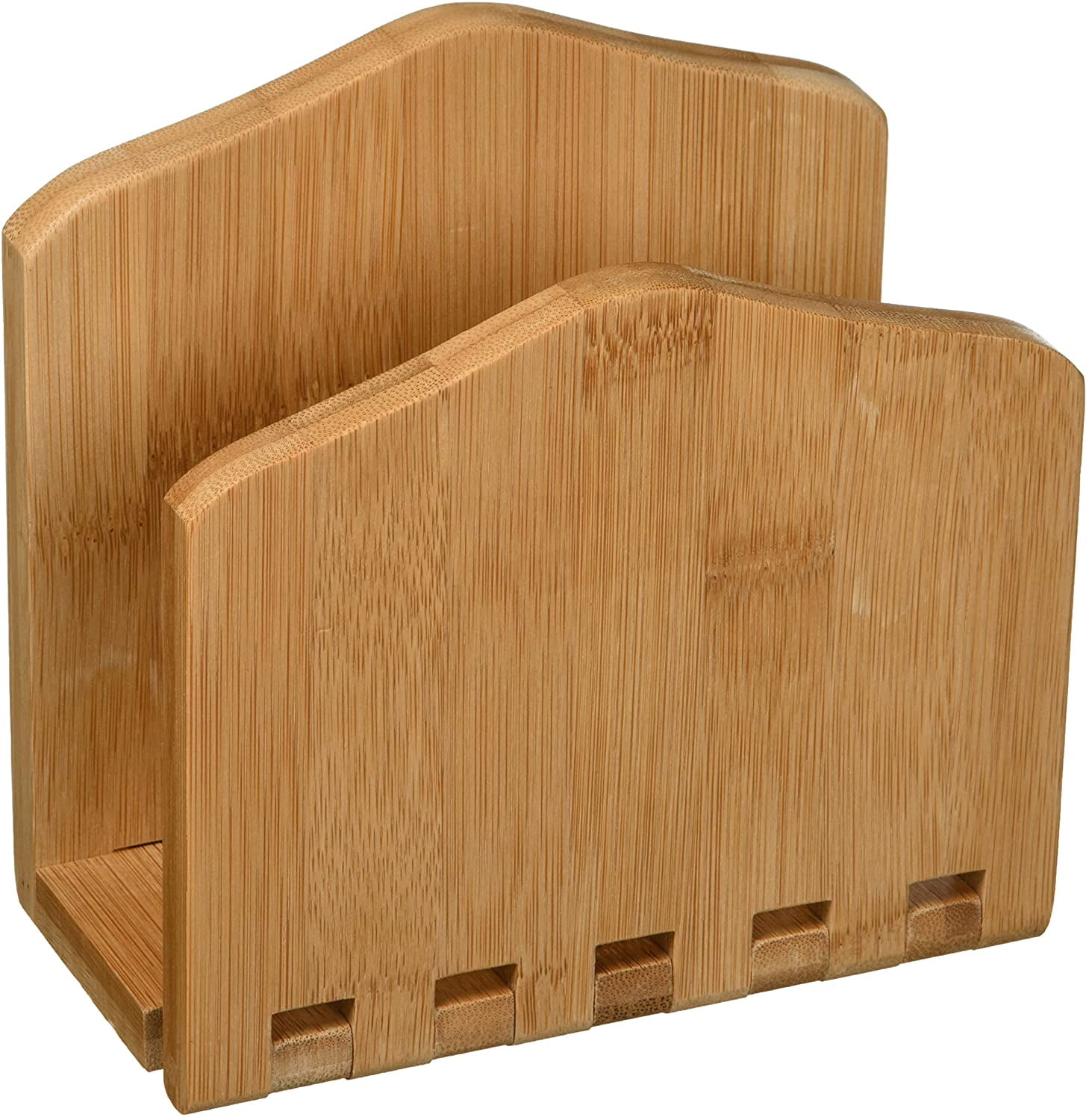 Home Basics Bamboo Expandable Napkin Holder Organizing Stand, Free