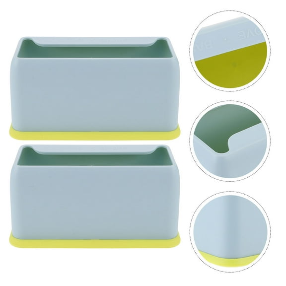 Niceauty 2Pack Plastic Cat Litter Scooper Holder Blue for Household Use