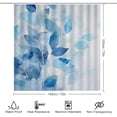 thumbnail image 2 of Faty-T Abstract Leaf Shower Curtain 4 Piece Sets with Non-Slip Rugs,Toilet Lid Cover and Bath Mat Impressionism Modern Nature Plants Abstract Waterproof Shower Curtain, 2 of 8
