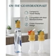 thumbnail image 6 of Water Bottle Spout Conversion Cap with Straw, Soft Silicone Straws Makes Drinking on the Go, Universal Soda Can Lids Spouts, Adapter for Plastic Bottles, Reusable Liquid Caps Straw Lid, 6 of 7