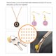 thumbnail image 2 of 26 piezas de abalorios con letras iniciales, colgante hecho a mano, abalorio de aleación de doble cara, pendiente artesanal DIY con accesorios Ropa, zapatos y accesorios Miscelánea Color durazno Minnieouse AP010311-08, 2 of 6